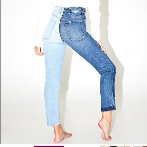 REVICE Denim- YING YANG wrap around ZIPPER Jeans 27 - Picture 1 of 9